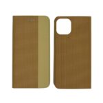 Θήκη Book Ancus Magnetic Canvas για Apple iPhone 11 Pro TPU Χρυσαφί