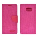 Θήκη Book Goospery Canvas Diary for Samsung SM-G930F Galaxy S7 Ρόζ by Mercury