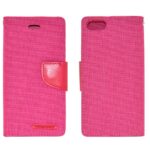 Θήκη Book Goospery Canvas Diary για Apple iPhone 6/6S Ρόζ by Mercury