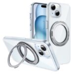 Θήκη Hoco Stand Magnetic Case 2 in 1 Mag-Charge 360° Rotating Ring για Apple iPhone 15 Διάφανη