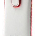 Θήκη Protect Ancus για Samsung A3 A300F Lenovo S750 and Xperia Z3 Z5 Old Leather Λευκή με Κόκκινη Ραφή