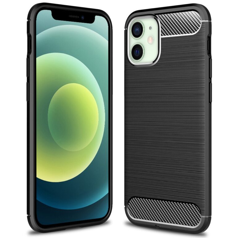 Θήκη TPU Ancus Carbon Series για Apple iPhone 12 Mini Μαύρη