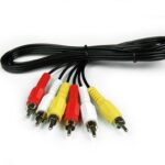 Καλώδιο Ήχου και Εικόνας Jasper 3 x RCA Αρσενικό σε Αρσενικό 1.5μ.