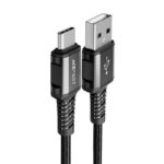 Καλώδιο σύνδεσης Acefast C1-04 USB-A σε USB-C Braided 3A 1.2m Μαύρο