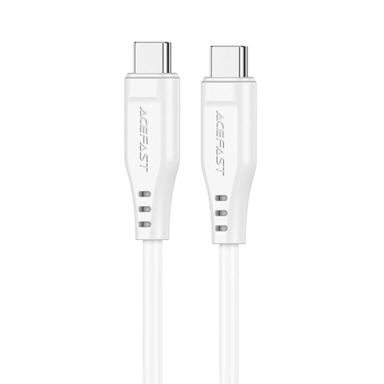 Καλώδιο σύνδεσης Acefast C3-03 USB-C σε USB-C Braided 3A 60W 1.2m Λευκό