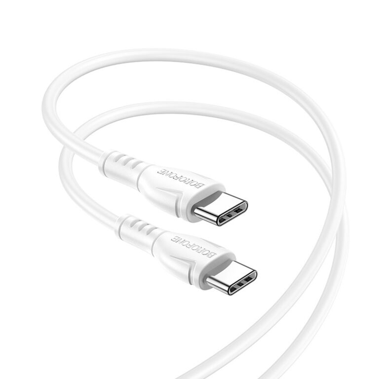 Καλώδιο σύνδεσης Borofone BX51 Triumph USB-C σε USB-C 60W 1μ Λευκό