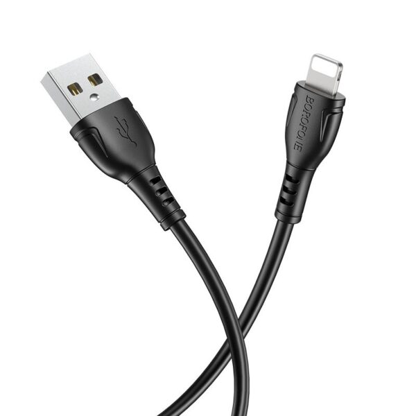 Καλώδιο σύνδεσης Borofone BX51 Triumph USB σε Lightning 2.4A 1μ Μαύρο