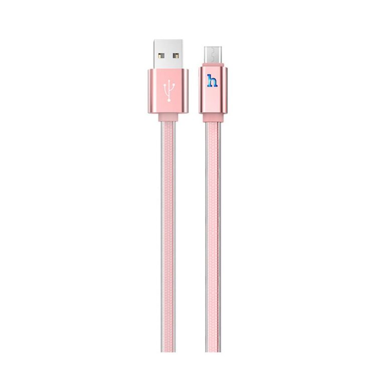 Καλώδιο σύνδεσης Hoco UPL 12 Plus USB σε Micro-USB 2.4A με PVC Jelly και Φωτεινή Ένδειξη 1