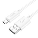 Καλώδιο σύνδεσης Hoco X88 USB σε Micro USB 2.4A για Γρήγορη Φόρτιση και Μεταφορά Δεδομένων 1m Λευκό