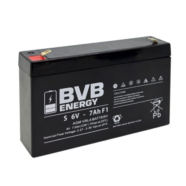 Μπαταρία BVB Energy VRLA AGM SPA (12V 2.3Ah) 1.09kg 94mm x 35mm x 149mm Πόλοι: 4.8mm F1