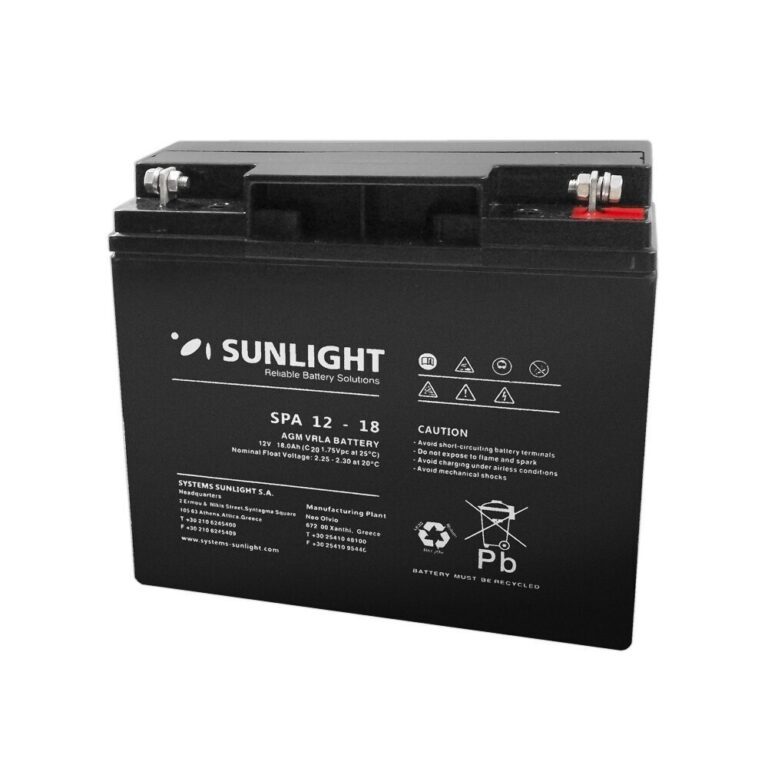 Μπαταρία Sunlight VRLA AGM (12V 18Ah) 4