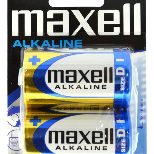 Μπαταρία Αλκαλική Maxell LR20 size D Τεμ. 2