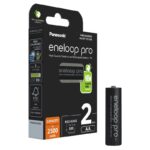 Μπαταρία Επαναφορτιζόμενη Panasonic Eneloop Pro BK-3HCDE/2BE 2500mAh size AA Ni-MH 1.2V Τεμ. 2 New Package