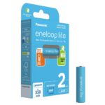 Μπαταρία Επαναφορτιζόμενη Panasonic Eneloop lite BK-4LCCE/2BE 550 mAh size AAA Ni-MH 1.2V Τεμ. 2 Eco Pack