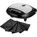 Τοστιέρα με 5 Αποσπώμενες Πλάκες CoolTouch Sencor SSM 9510SS Ασημί