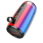 Φορητό Ηχείο Wireless Hoco HC18 Jumper V5.1 TWS 10W 2400mAh FM Micro SD USB AUX 360° LED Μαύρο