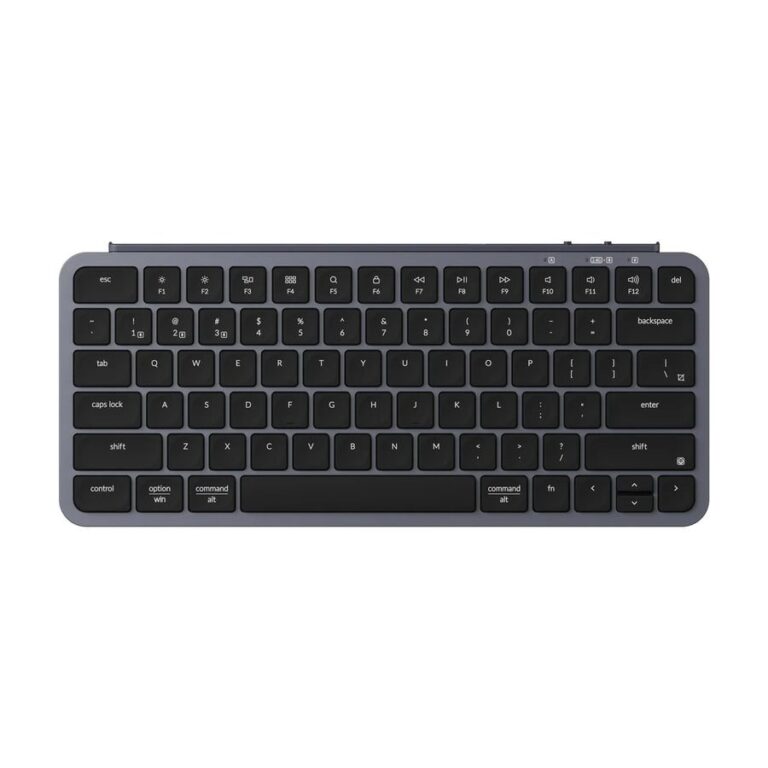 Keychron B1 Pro (B1P-K1) Ultraslim Mini Wireless BT Keyboard ZMK Online customize Gray 75% US Lay