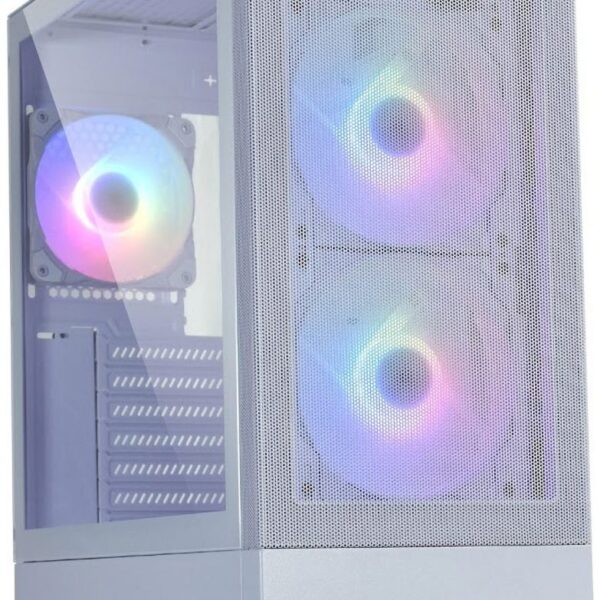 Lian Li Lancool 205 Mesh White PC Case - ATX Tower & 3 aRGB PWM fans - 1x120mm 2x140m Type C