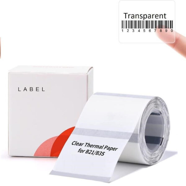 NIIMBOT THERMAL LABEL PAPER 40*30-230 TRANSPARENT