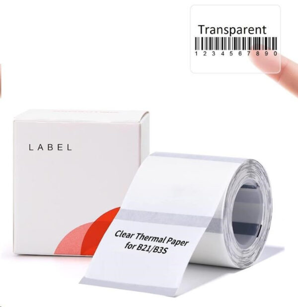 NIIMBOT THERMAL LABEL PAPER 40*30-230 TRANSPARENT