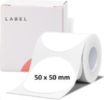 NIIMBOT THERMAL LABEL PAPER 50*50-150 ROUND WHITE