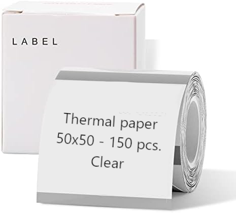 NIIMBOT THERMAL LABEL PAPER 50*50-150 TRANSPARENT