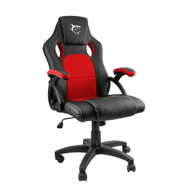 WHITE SHARK GAMING CHAIR KINGS THRONE BLACK/RED