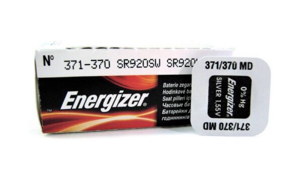 Buttoncell Energizer 371-370 SR920SW SR620W Τεμ. 1