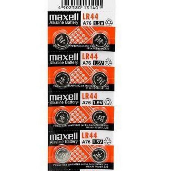 Buttoncell Maxell LR44 Τεμ. 10 με Διάτρητη Συσκευασία