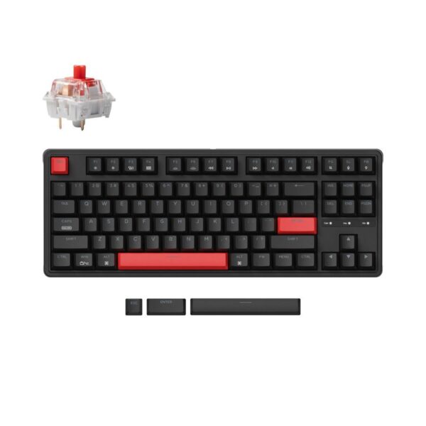 Keychron C3 Pro (C3P-A1) QMK/VIA Mechanical Red Switch 80% US Layout