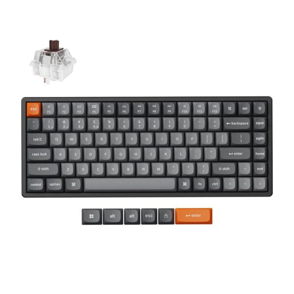 Keychron K2 Max (K2M-J3) QMK Wireless Mechanical Keyboard Brown Switch (Hot-Swap) 75% Us Layout