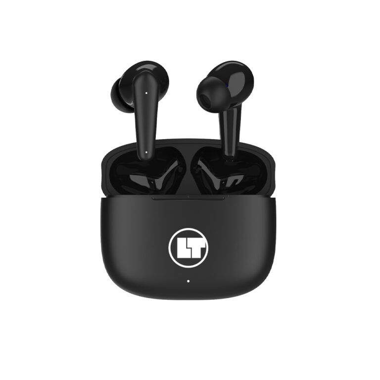 LAMTECH BLUETOOTH 5.3 TWS EARPHONES WITH CHARGING DOCK BLACK