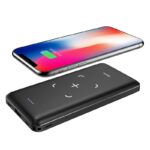 Power Bank Hoco J50 Surf 10000mAh με Ασύρματη Φόρτιση και USB-A με Οθόνη Led Μαύρο