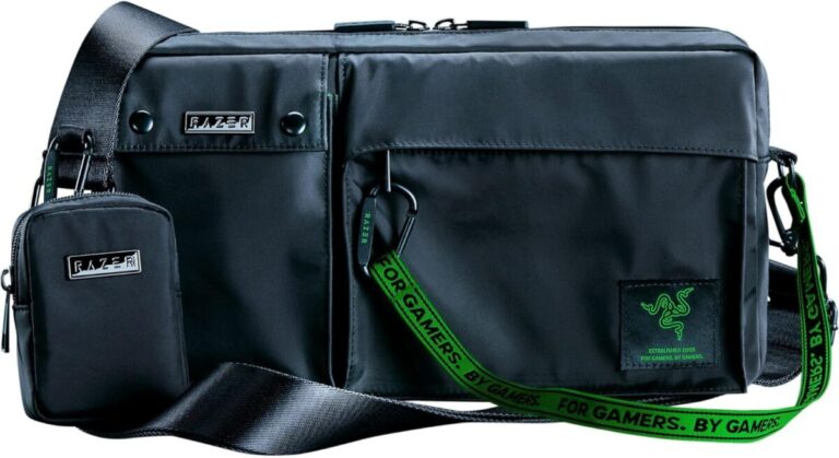 RAZER XANTHUS Crossbody Bag - Water-Repellent - 3 Inside / 3 Outside Pockets - Mini Pouch