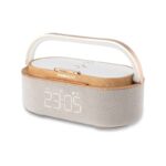 SONIC GEAR BLUETOOTH SPEAKER WITH ALARM CLOCK LUMA 6 NATURAL OAK