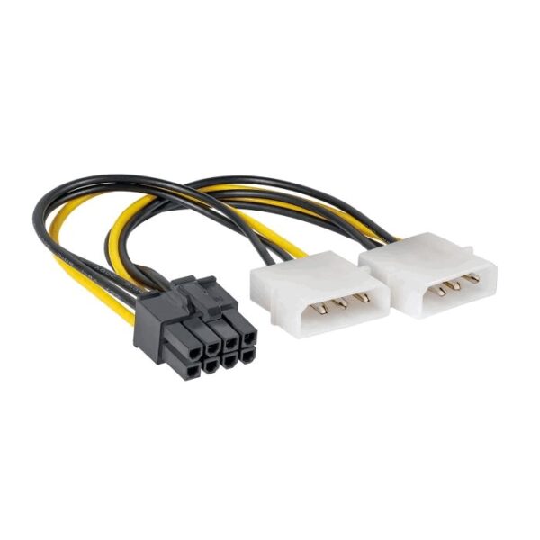 Αντάπτορας με Καλώδιο Akyga AK-CA-29 2x Molex / PCI-Express 8-pin 15cm