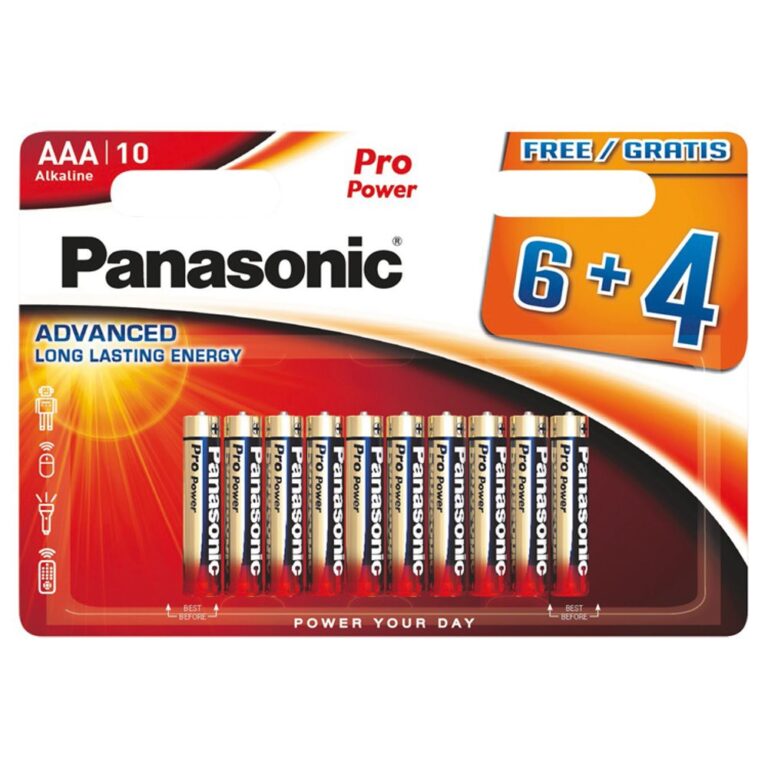 Μπαταρία Αλκαλική Panasonic Alcaline Pro Power LR03PPG/10BW size AAA 1.5V Τεμ. 6+4