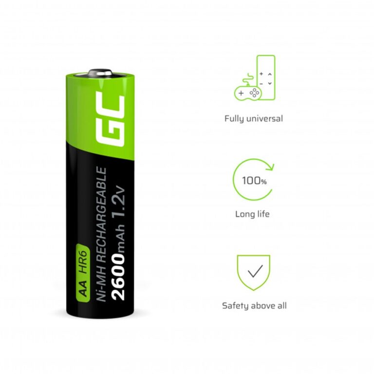 Μπαταρία Επαναφορτιζόμενη Green Cell GR10 HR6 2600 mAh size AA 1.2V