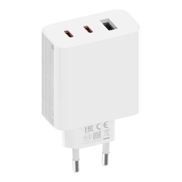 Φορτιστής Ταξιδίου Xiaomi BHR7493EU 67W GaN  με USB-A και 2x USB-C Λευκός