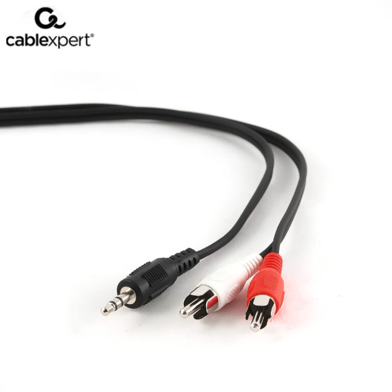 CABLEXPERT 3.5mm STEREO TO RCA PLUG CABLE 0.2m