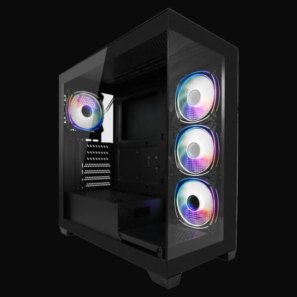 Case LC-Power Gaming 715b Seamless X Midi ARGB Tempered Glass