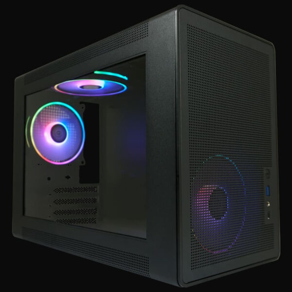 Case LC-Power Gaming 716MB Amplified X Mini ARGB Tempered Glass