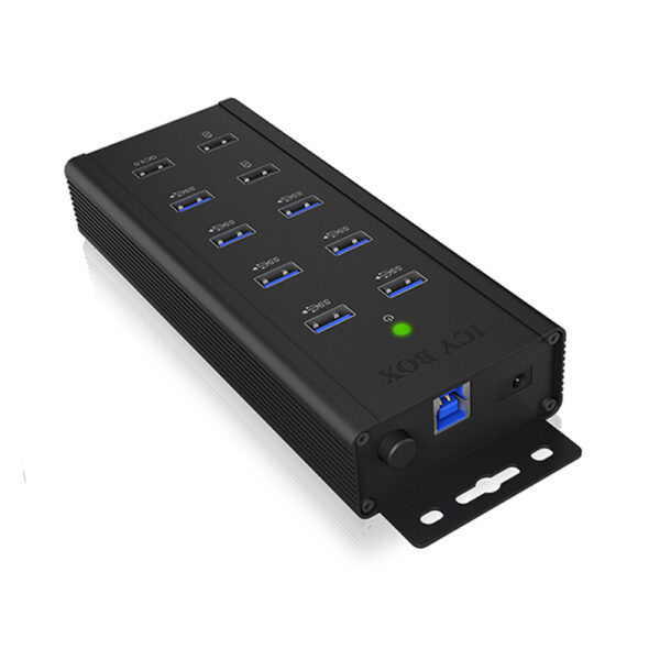 ICY BOX 7-PORT USB 3.2 HUB WITH 1xQC3.0 & 2xFAST CHARGE PORTS