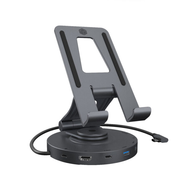 ICY BOX TABLET AND SMARTPHONE HOLDER UP TO 11' WITH 8IN1 DOCKING STATION