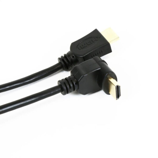 Καλώδιο HDMI Omega 1.4v M/M γωνία 3m