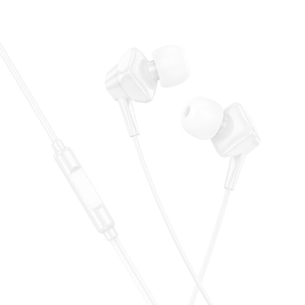 Hands Free Hoco M113 Earphones Lightning Λευκά 1