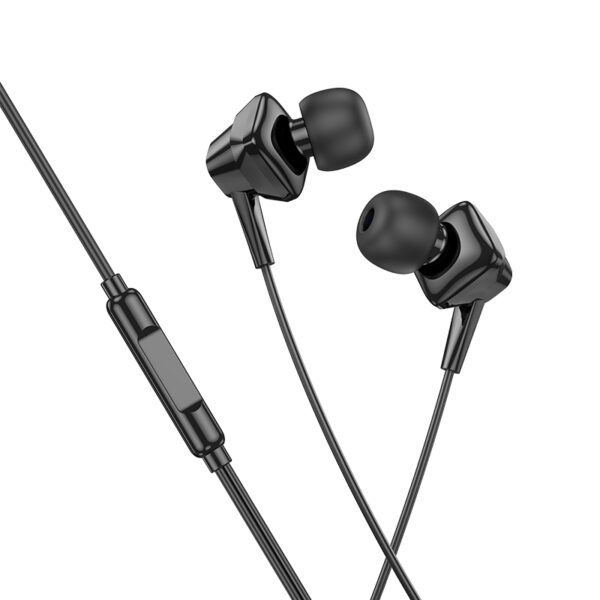 Hands Free Hoco M113 Earphones Lightning Μαύρα 1