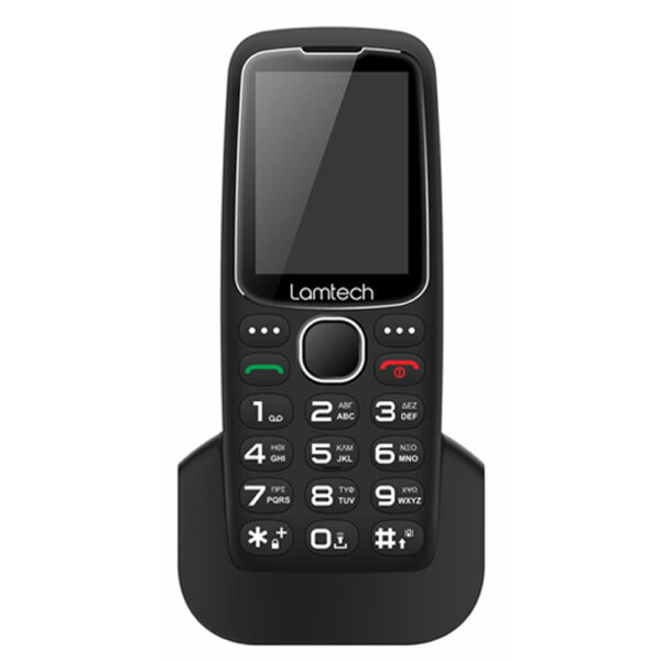 LAMTECH MOBILE PHONE 2.4' GR DUAL SIM TINY L II WITH DOCK BLACK