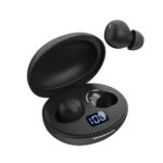 LAMTECH TWS EARBUDS V5.3 WITH LED SCREEN BLACK