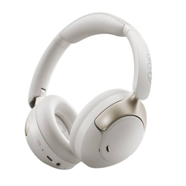 QCY H3 PRO Headset White Hi-Res Audio V5.4 Bluetooth ANC LDAC/AAC/SBC Call Noise Canc. 40mm drive